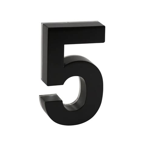 taymor led black metal house numbers